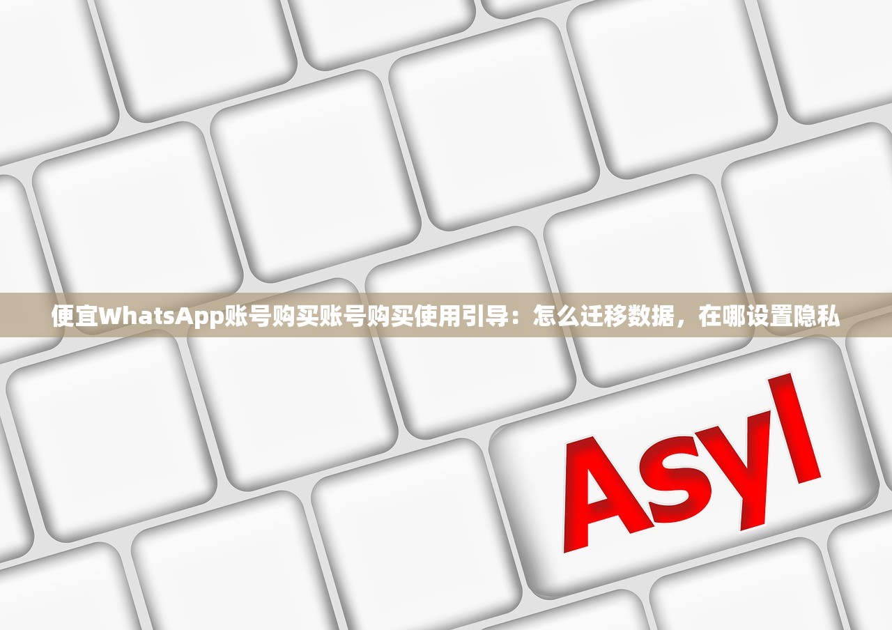 便宜WhatsApp账号购买账号购买使用引导:怎么迁移数据,在哪设置隐私