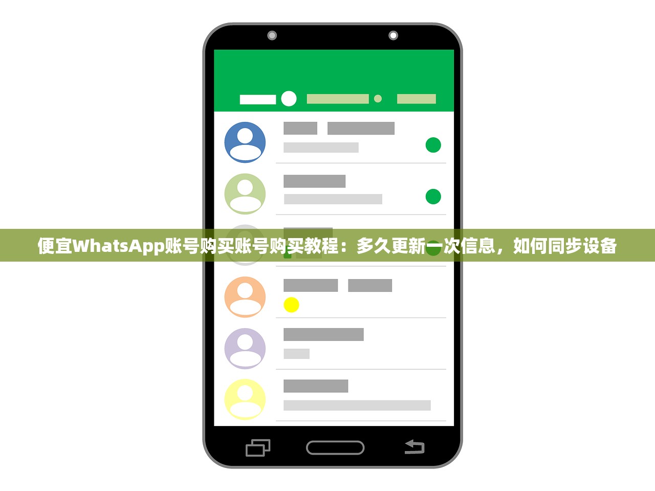 便宜WhatsApp账号购买账号购买教程:多久更新一次信息,如何同步设备