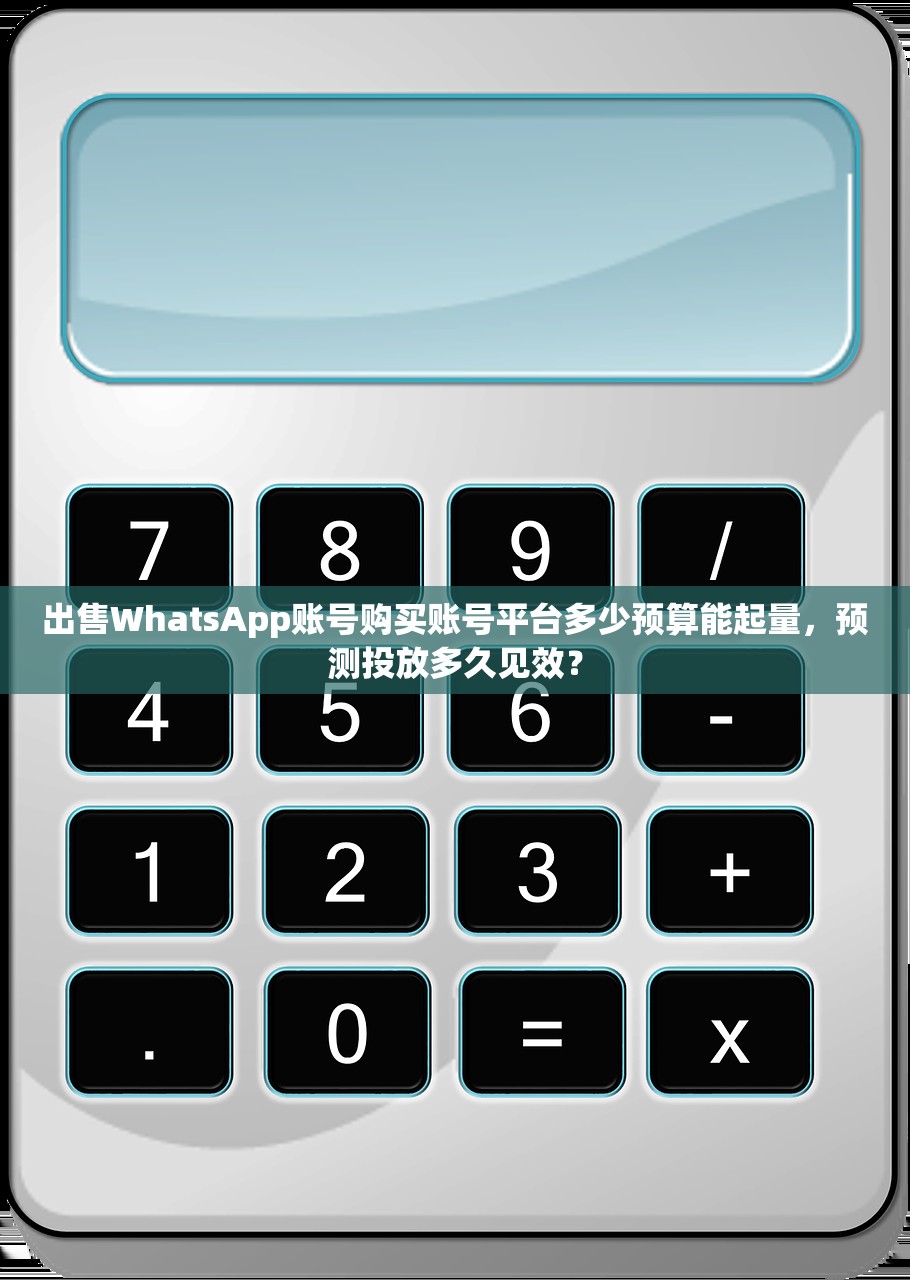 出售WhatsApp账号购买账号平台多少预算能起量,预测投放多久见效?