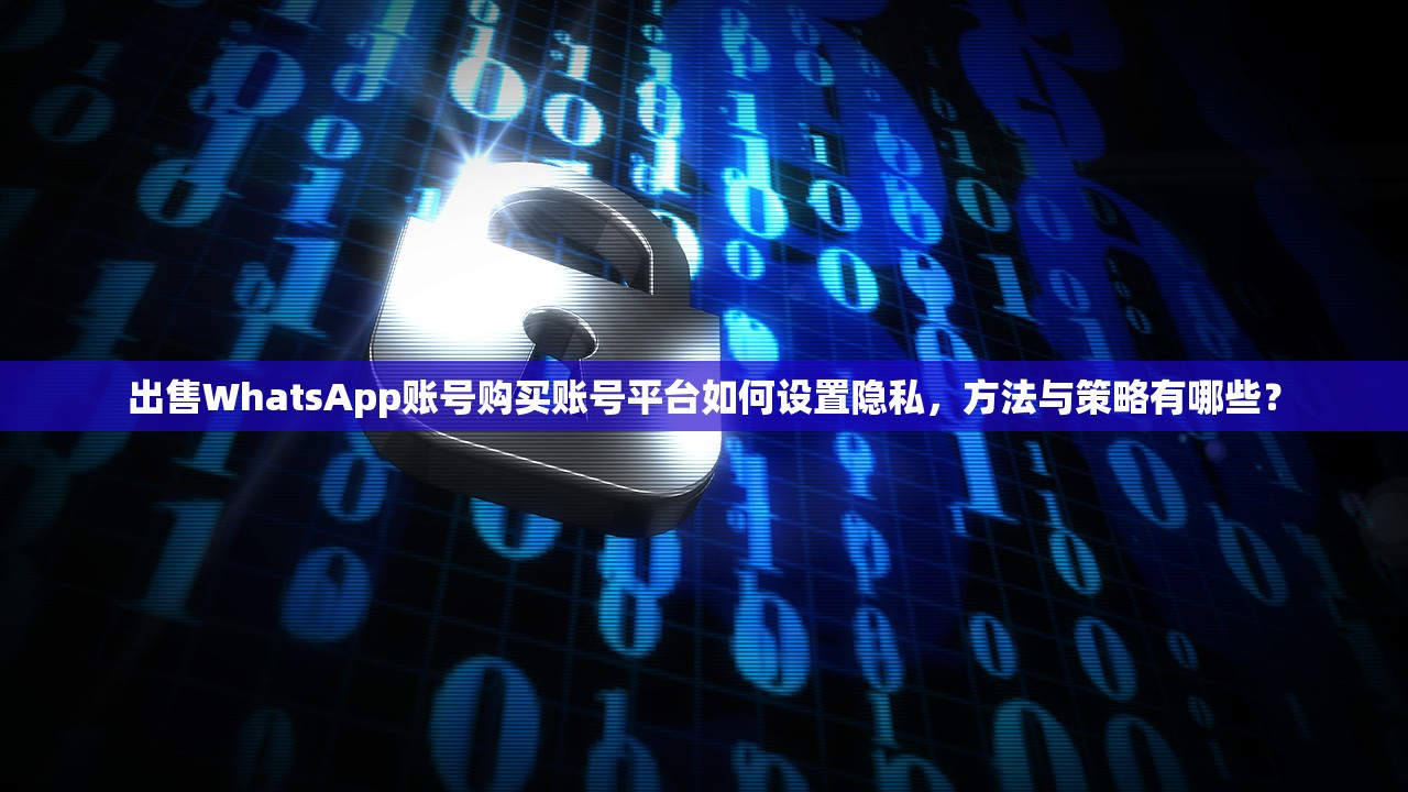 出售WhatsApp账号购买账号平台如何设置隐私,方法与策略有哪些?
