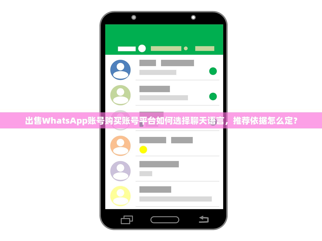 出售WhatsApp账号购买账号平台如何选择聊天语言,推荐依据怎么定?