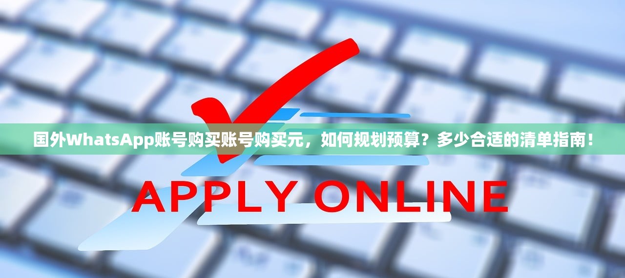 国外WhatsApp账号购买账号购买元,如何规划预算?多少合适的清单指南!