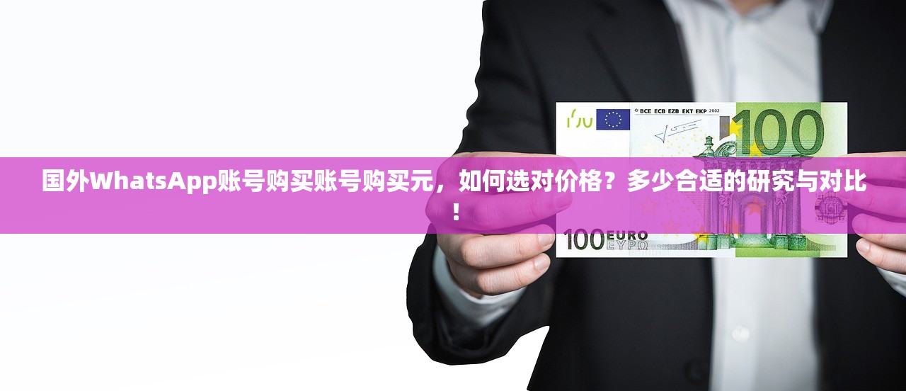 国外WhatsApp账号购买账号购买元,如何选对价格?多少合适的研究与对比!