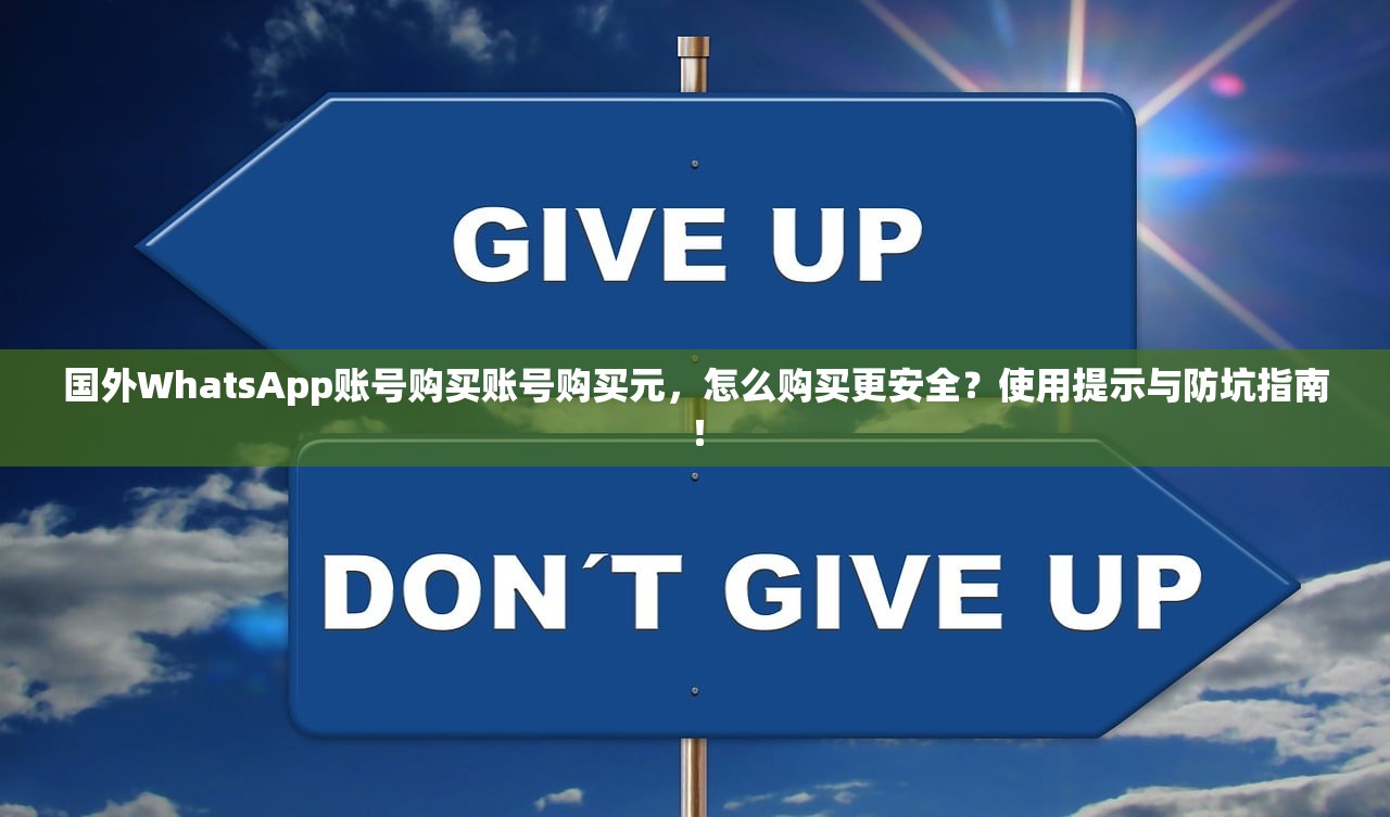 国外WhatsApp账号购买账号购买元,怎么购买更安全?使用提示与防坑指南!