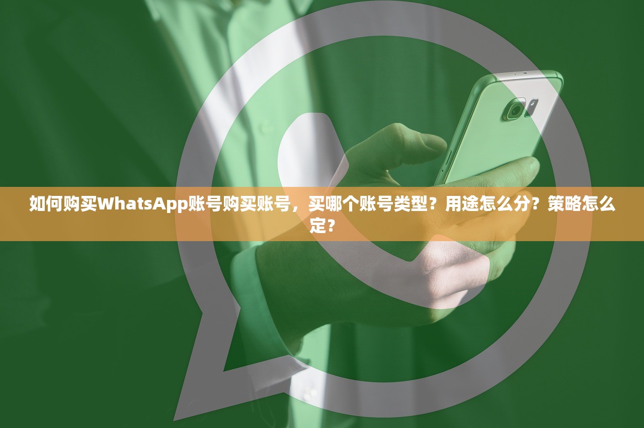 如何购买WhatsApp账号购买账号,买哪个账号类型?用途怎么分?策略怎么定?