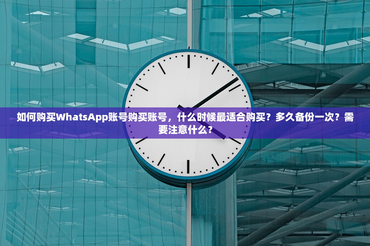 如何购买WhatsApp账号购买账号,什么时候最适合购买?多久备份一次?需要注意什么?
