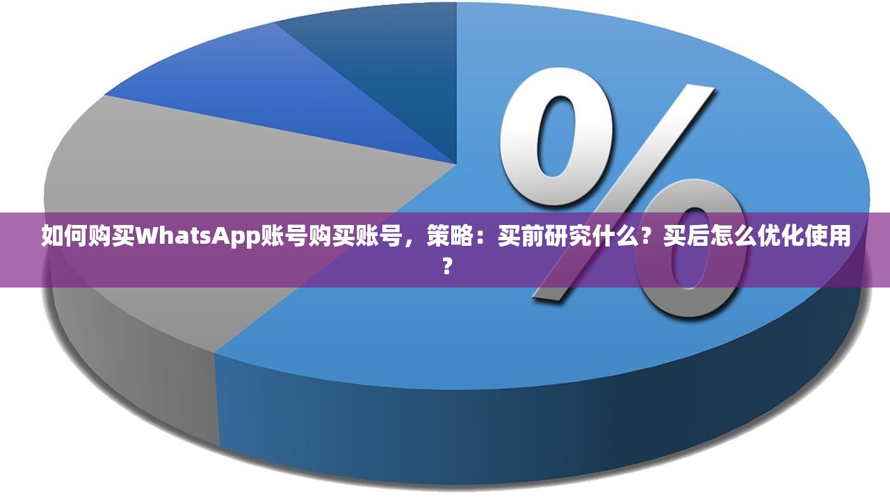 如何购买WhatsApp账号购买账号,策略:买前研究什么?买后怎么优化使用?