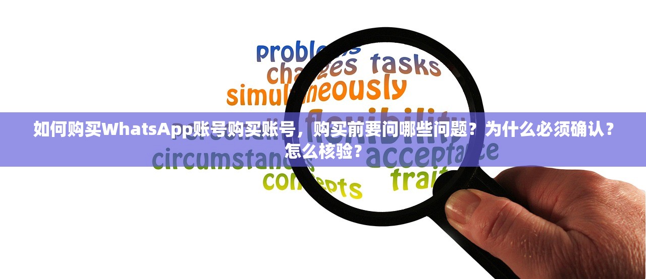 如何购买WhatsApp账号购买账号,购买前要问哪些问题?为什么必须确认?怎么核验?