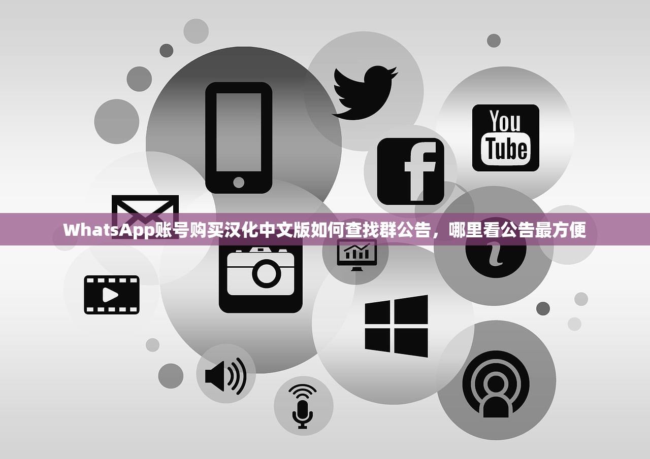 WhatsApp账号购买汉化中文版如何查找群公告，哪里看公告最方便